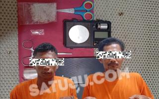 Polsek Pinggir Ringkus Dua Pelaku Narkoba, Sita 13 Gram Sabu di Talang Muandau